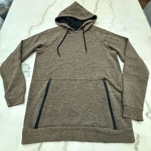 The Buckle Departwest Brown Hooded Sweatshirt with Black Accents